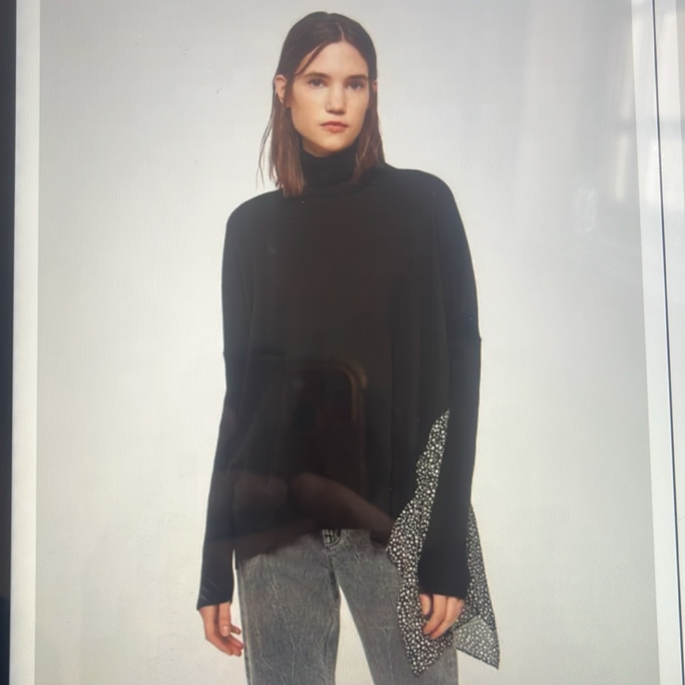 AllSaints Alda Splash Roll Neck Jumper